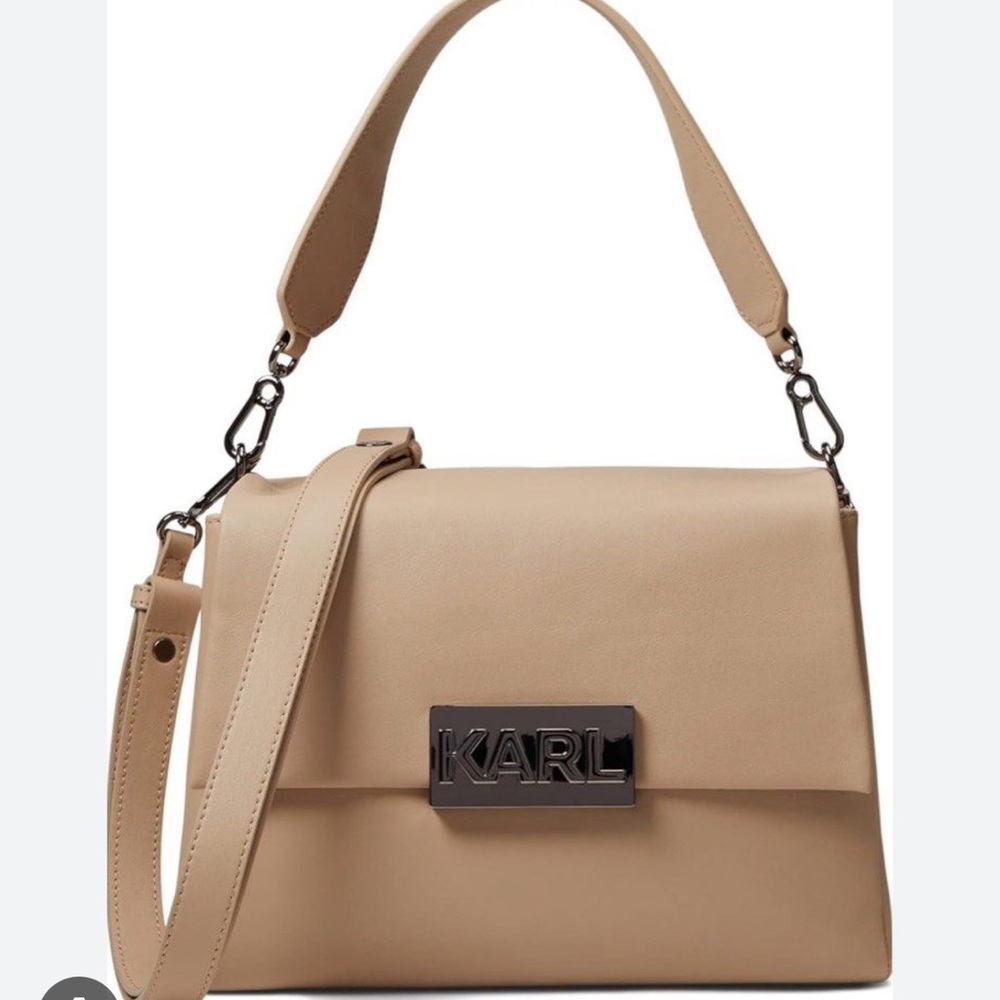 Karl Lagerfeld Cheri Leather Shoulder Bag - Picture 10 of 10